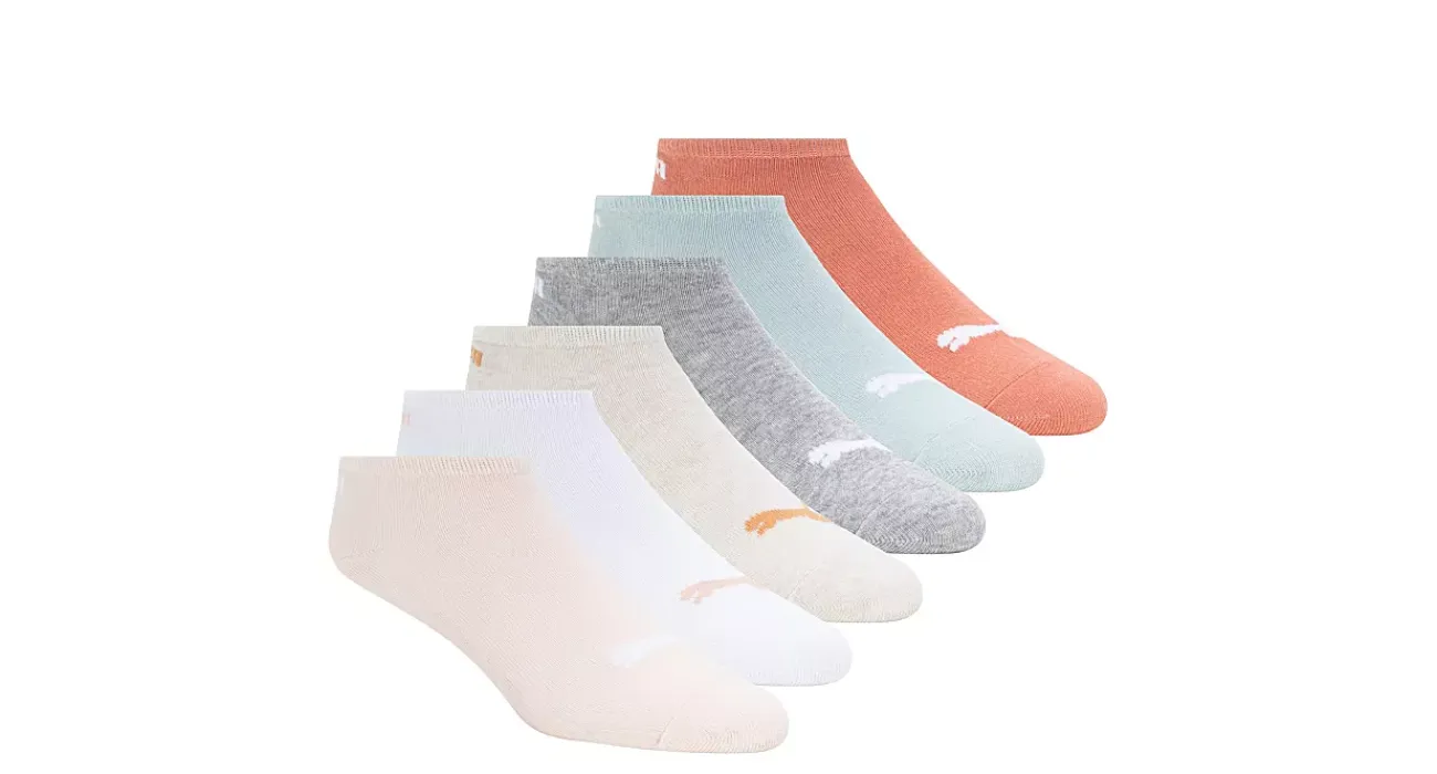 WOMENS NO SHOW SOCKS 6 PAIRS>PUMA Sale