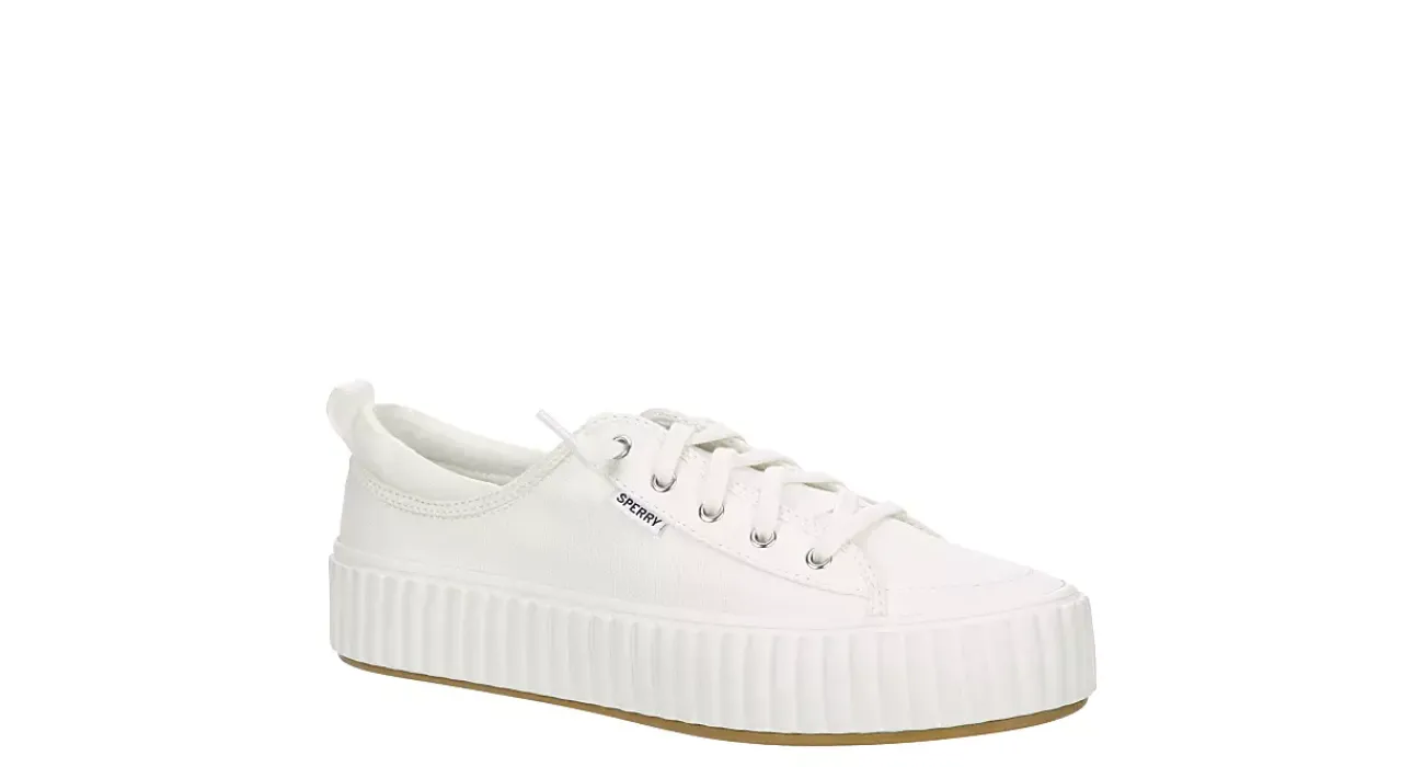 WOMENS PIER WAVE PLATFORM LACE UP SNEAKER>SPERRY Hot