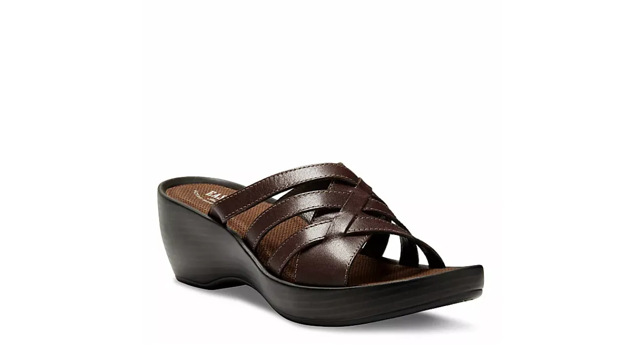 WOMENS POPPY WEDGE SANDAL COMFORT SLIDES>EASTLAND Sale