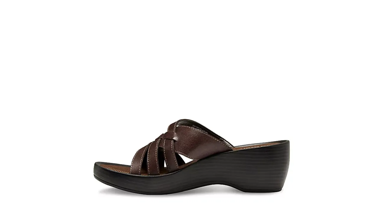WOMENS POPPY WEDGE SANDAL COMFORT SLIDES>EASTLAND Sale