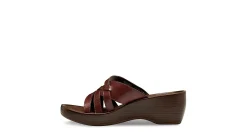 WOMENS POPPY WEDGE SANDAL COMFORT SLIDES WEDGES><noscript><img width=