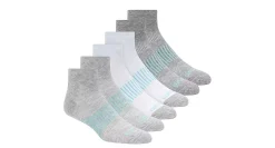WOMENS QUARTER SOCKS 6 PAIRS>Copper Fit Hot