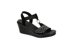 WOMENS RUMBLE ON-QUEEN B2 WEDGE SANDAL>SKECHERS Hot