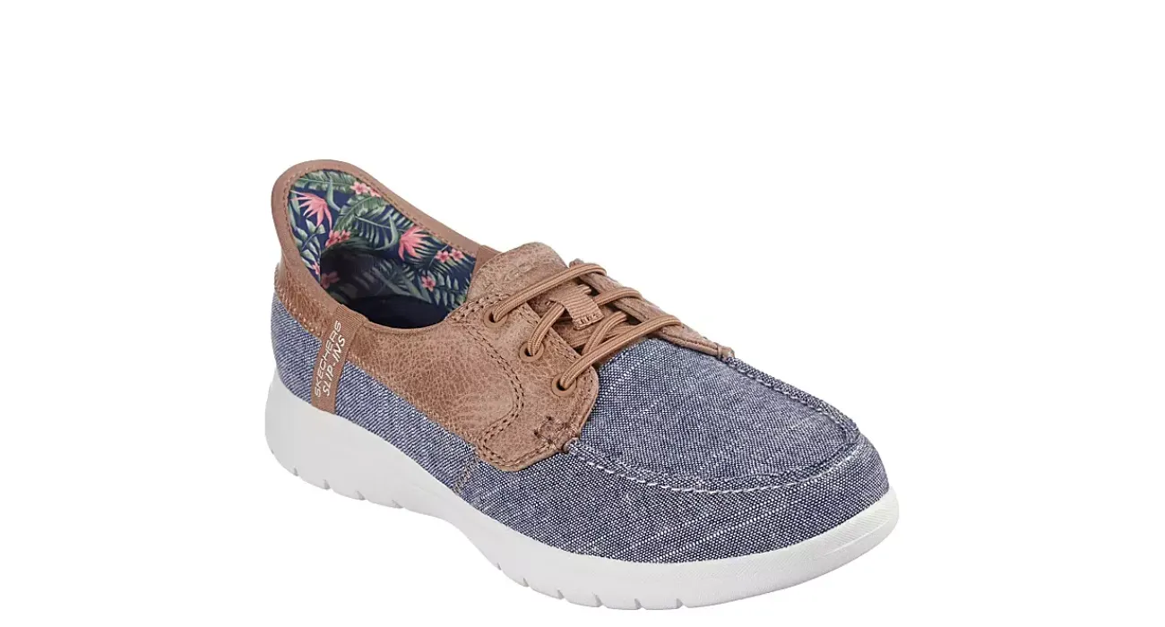 WOMENS SLIP-INS ON THE GO FLEX COASTAL SKY SNEAKER>SKECHERS New
