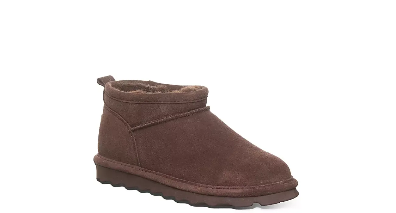 WOMENS SUPER SHORTY WATER RESISTANT FUR BOOT>BEARPAW New