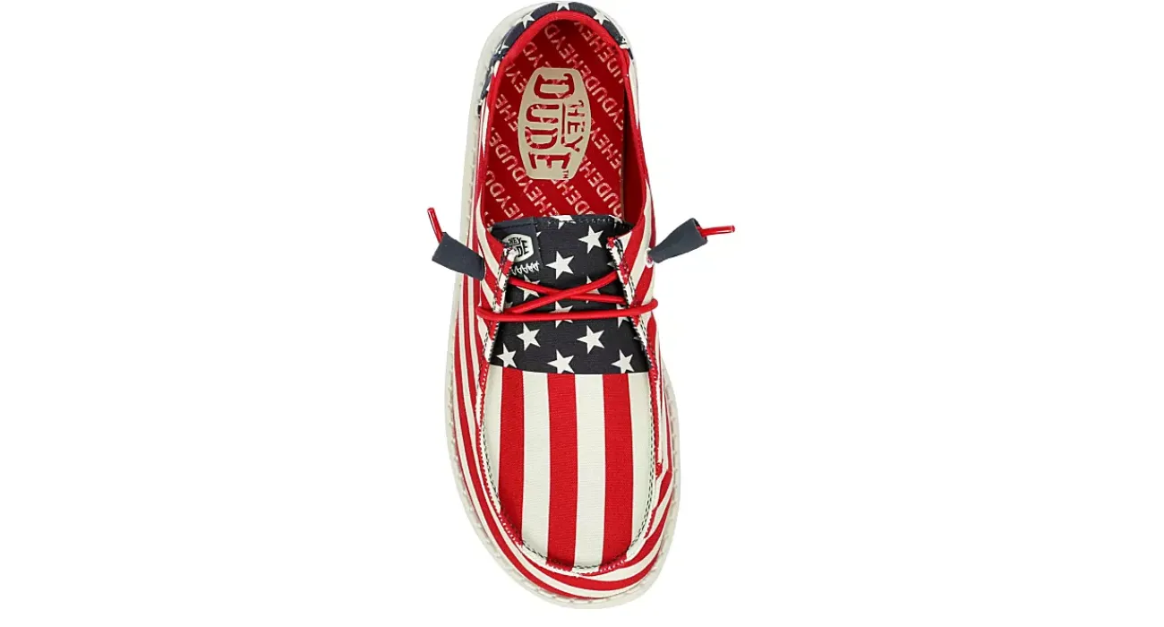 WOMENS WENDY AMERICANA SLIP ON SNEAKER>HEYDUDE Clearance
