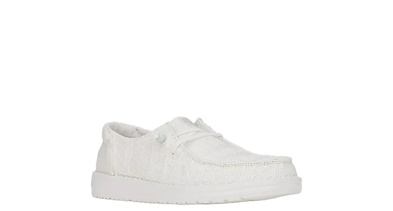 WOMENS WENDY CROCHET LACE SLIP ON SNEAKER>HEYDUDE Hot