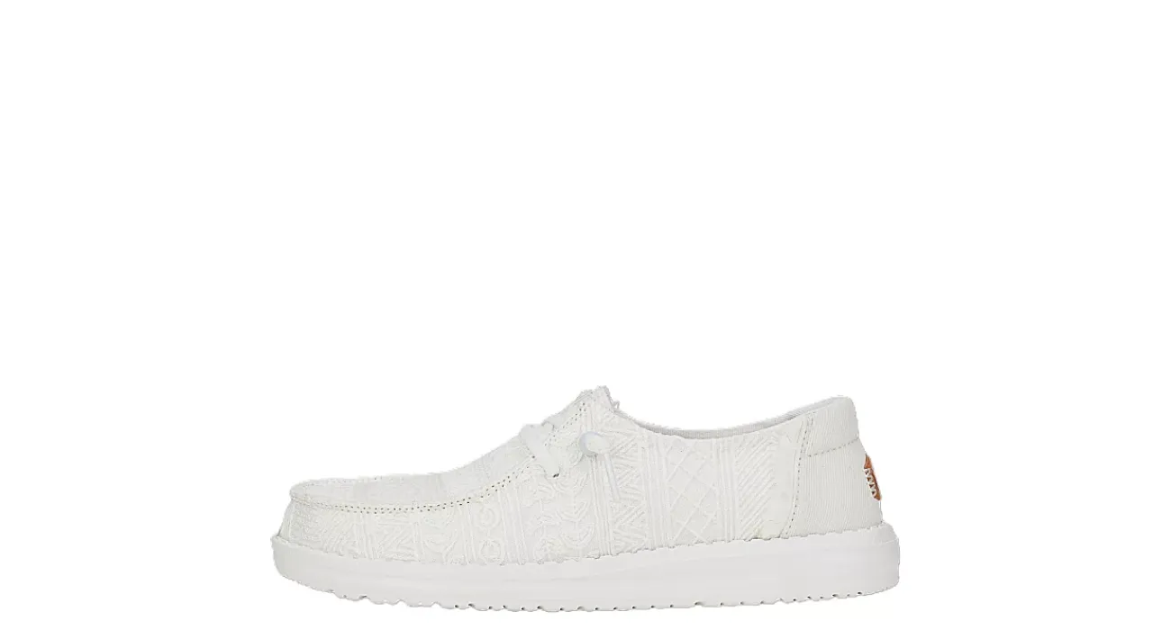 WOMENS WENDY CROCHET LACE SLIP ON SNEAKER>HEYDUDE Hot