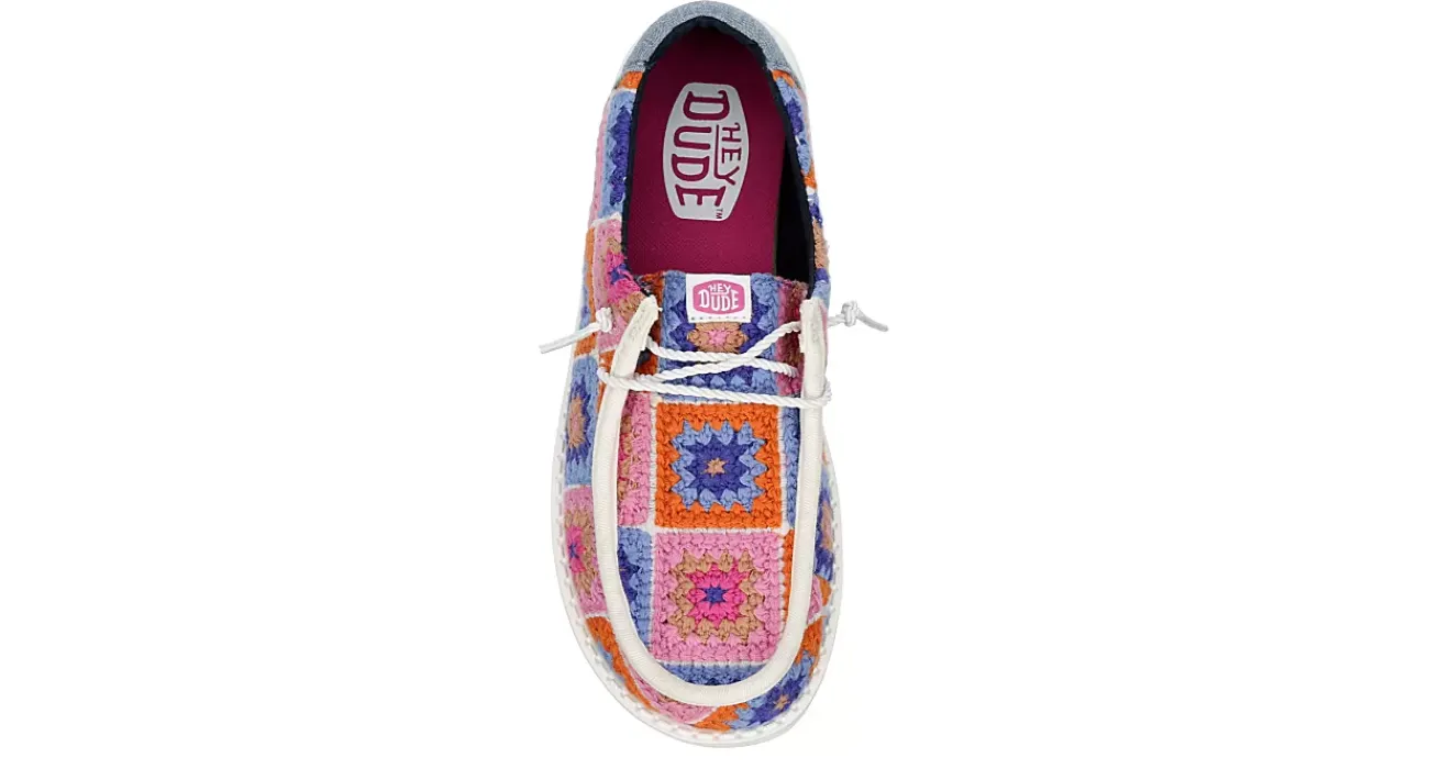 WOMENS WENDY CROCHET SLIP ON SNEAKER>HEYDUDE Clearance