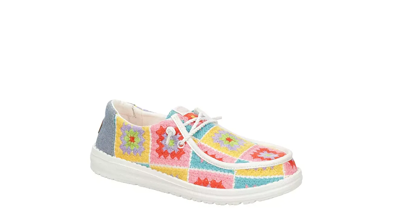 WOMENS WENDY CROCHET SLIP ON SNEAKER>HEYDUDE