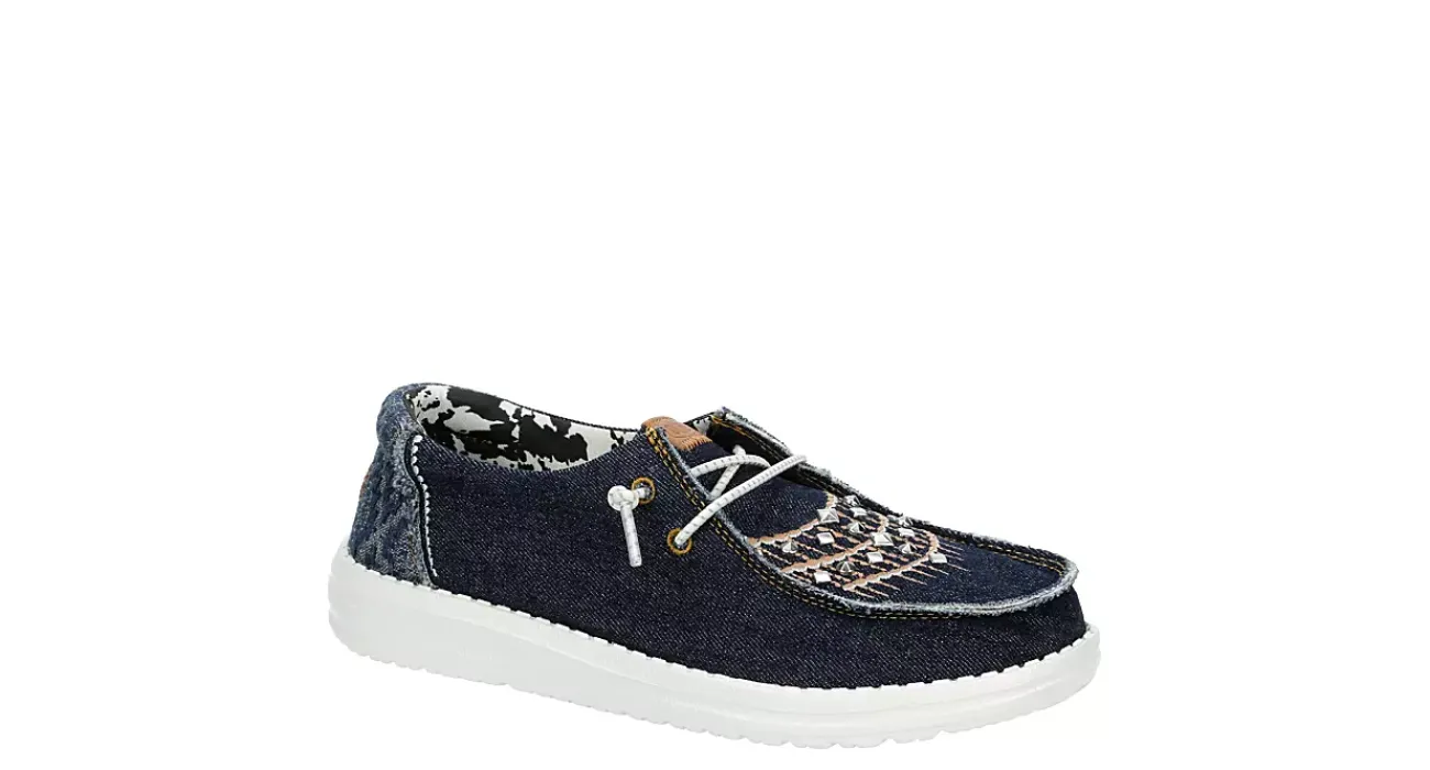 WOMENS WENDY DENIM SLIP ON SNEAKER>HEYDUDE Online