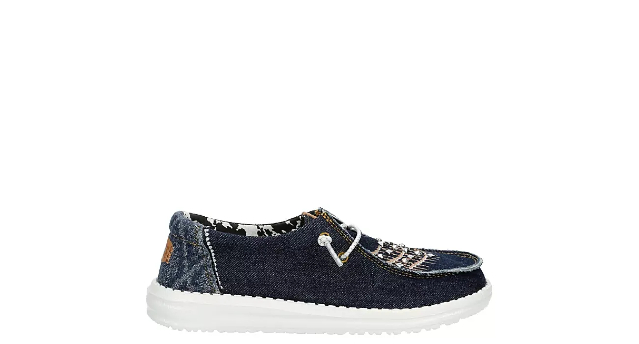 WOMENS WENDY DENIM SLIP ON SNEAKER>HEYDUDE Online