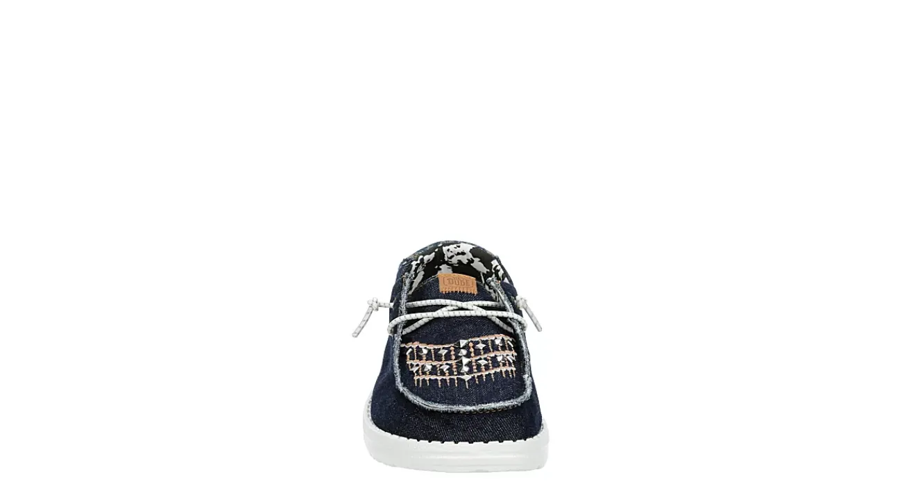 WOMENS WENDY DENIM SLIP ON SNEAKER>HEYDUDE Online