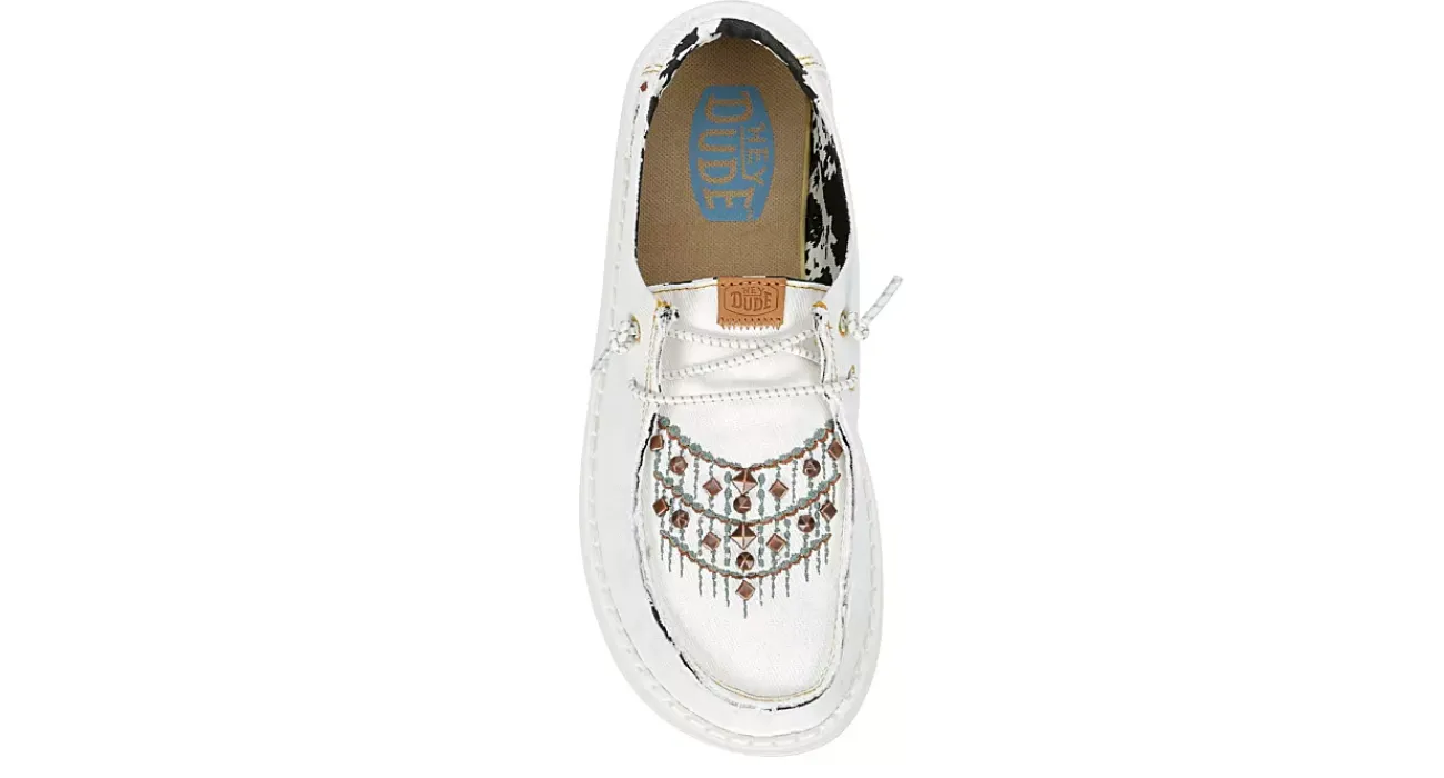 WOMENS WENDY DENIM SLIP ON SNEAKER>HEYDUDE Online